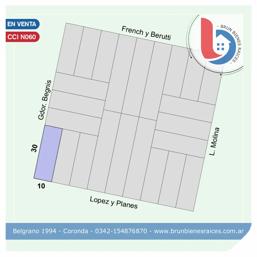 TERRENOS EN VENTA en Coronda